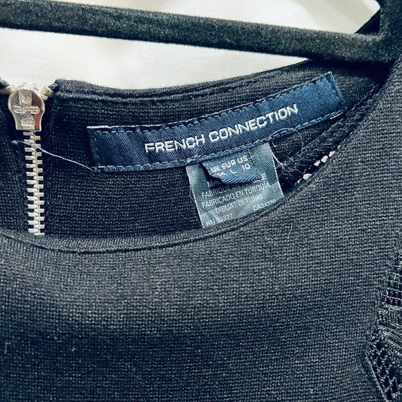 French Connection Short Black Long Sleeve Dress in Women's Size 10 - Picture 2 of 11